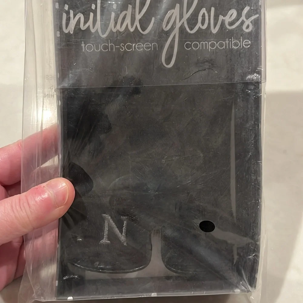Mud Pie INITIAL KNIT GLOVES / H&N/NIB